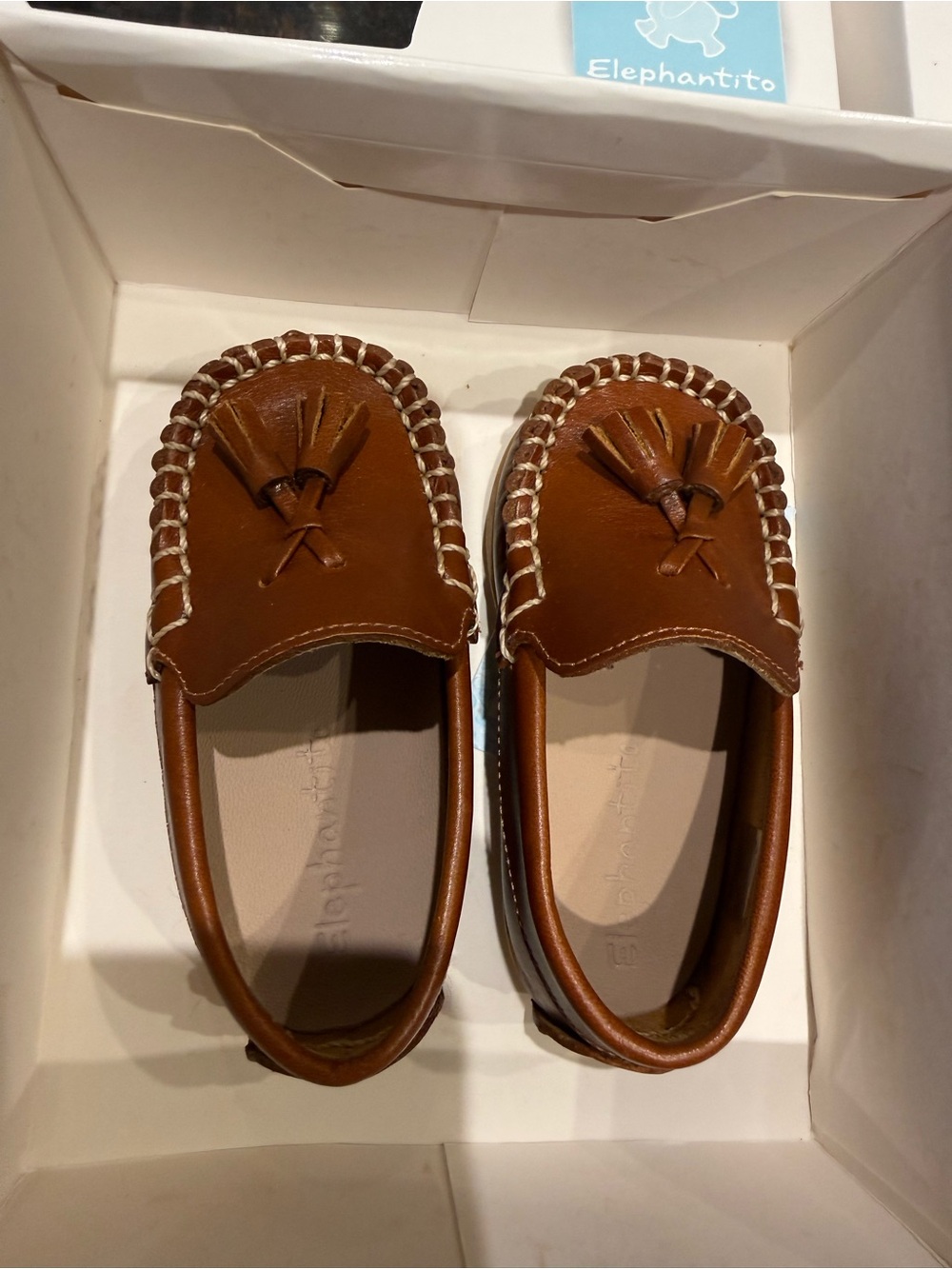 Elephantito Brown Tassel Moccasin - Kids